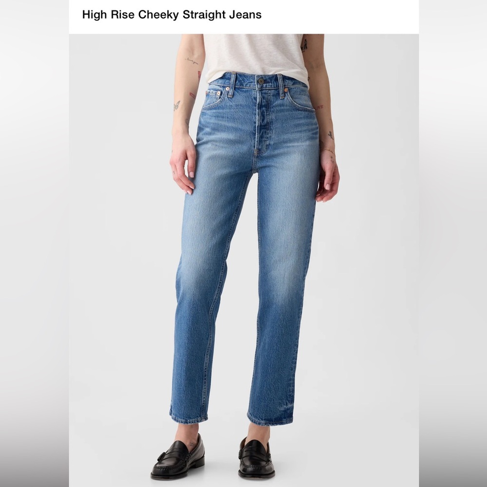 GAP Cheeky Straight High Rise Jeans